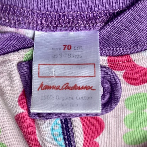 EUC Hanna Andersson Baby/Infant Girls’ Zip Sleepers, Set of 2, 60/70 - Picture 4 of 6